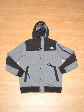 The North Face Highrail Zip-and-Snap Front Fleece Hooded Jacket Large